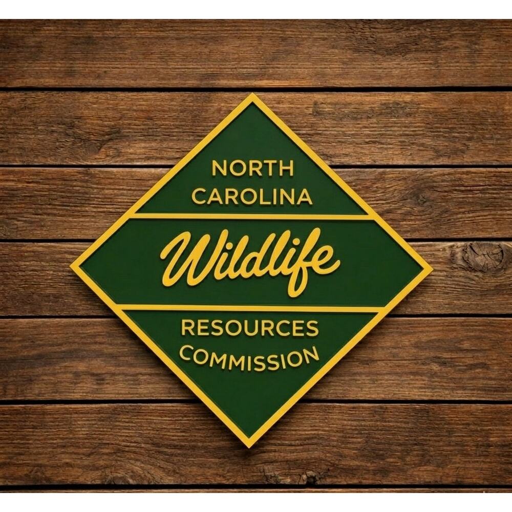 North Carolina Wildlife Resources Commission Sign DNR Hike Trail Hunt Fish Game